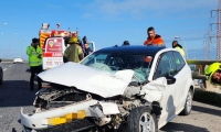 اصابة متوسطة وأخرى دفيفة بحادث طرق قرب حيفا